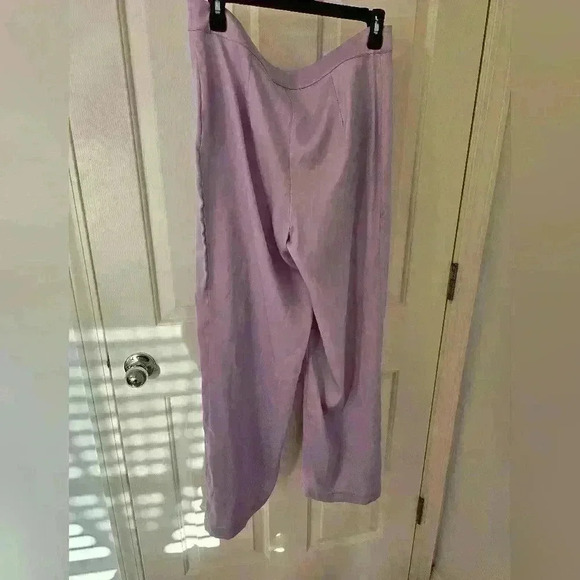 NWT Versona Silk Purple Pants Size M - Picture 2 of 3